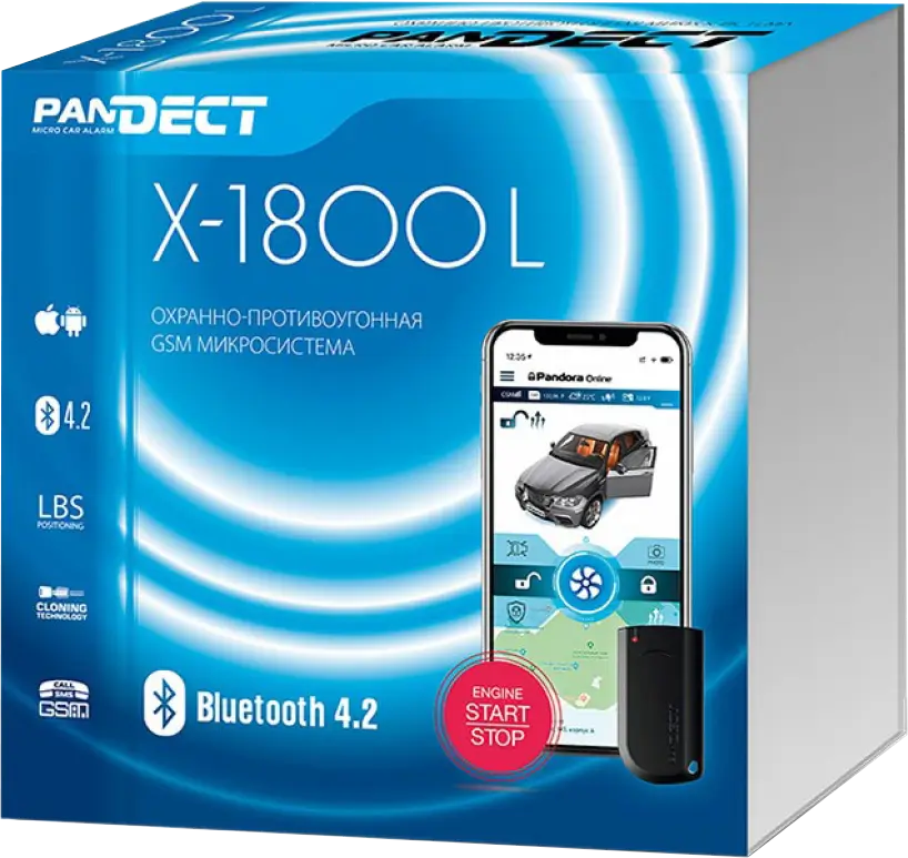 Охранно-противоугонная микросистема Pandect X-1800 L